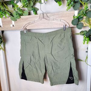 Pearl Izumi Technical Wear Shorts Women's Large Lightweight Bicycling Army Green